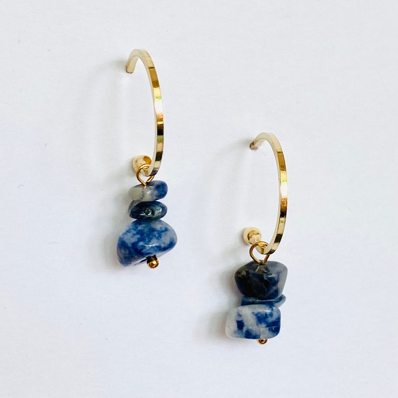 Boucles Elvire bleues