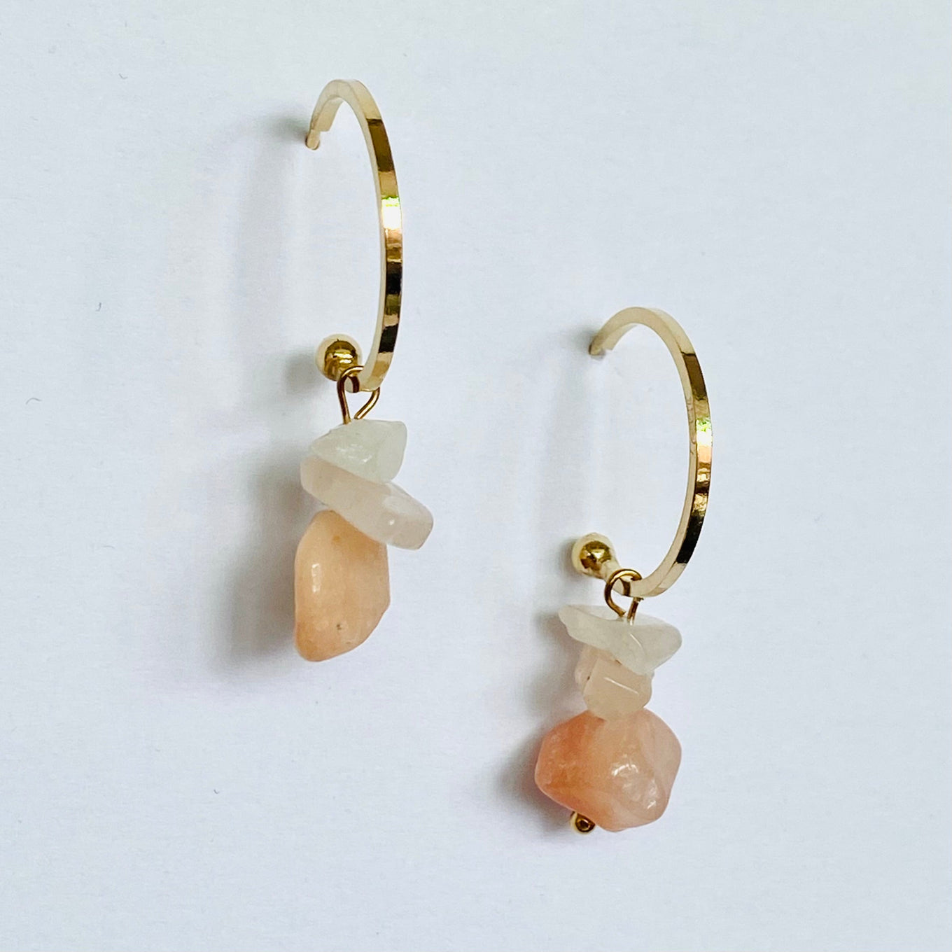 Boucles Elvire rose
