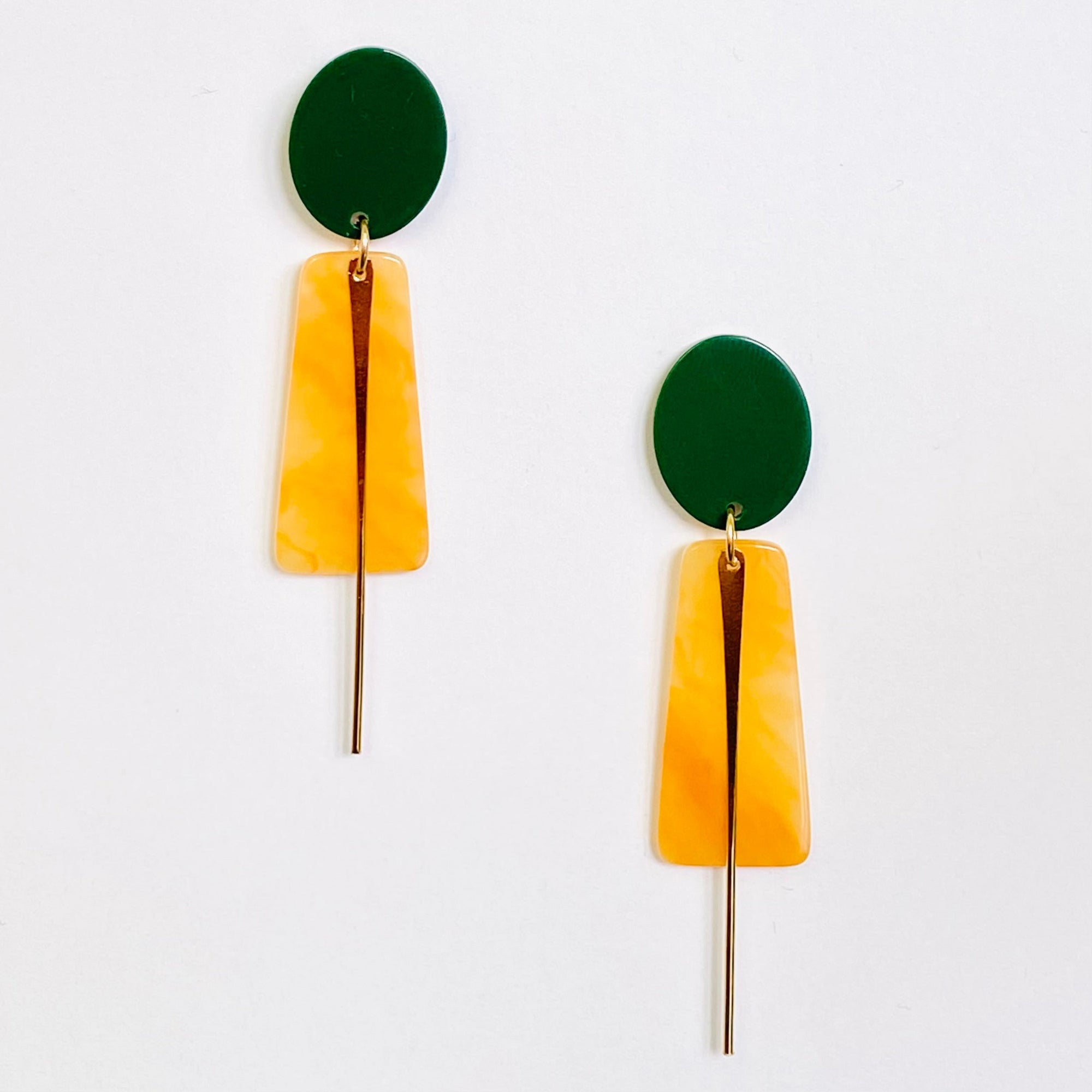 Boucles Rachel vertes