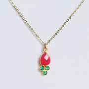 Collier Ambroise fushia