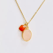 Collier Gaspard rose