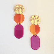 Boucles Juliette Fushia