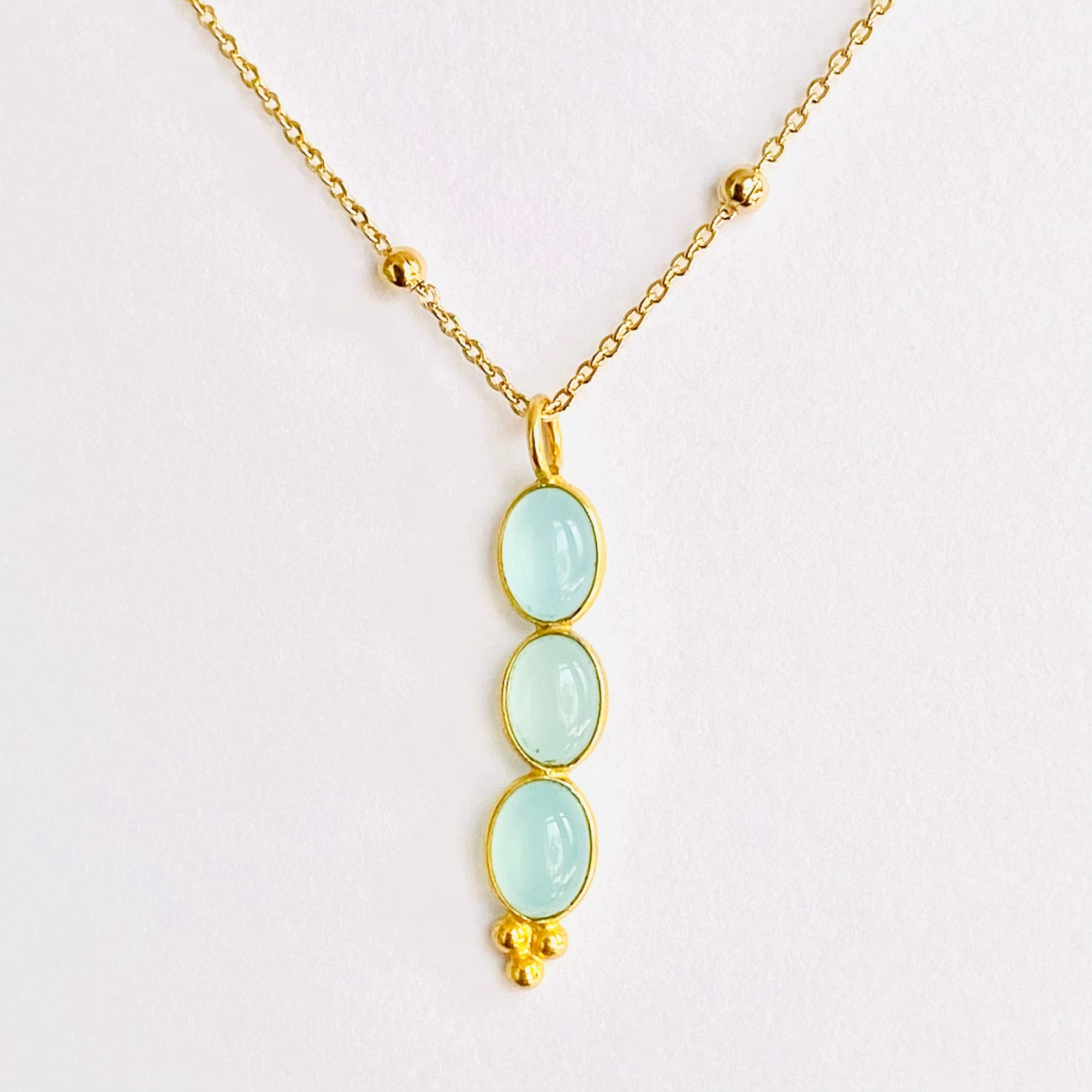 Collier Octave aqua