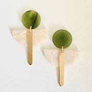 Boucles Aliénor nacre