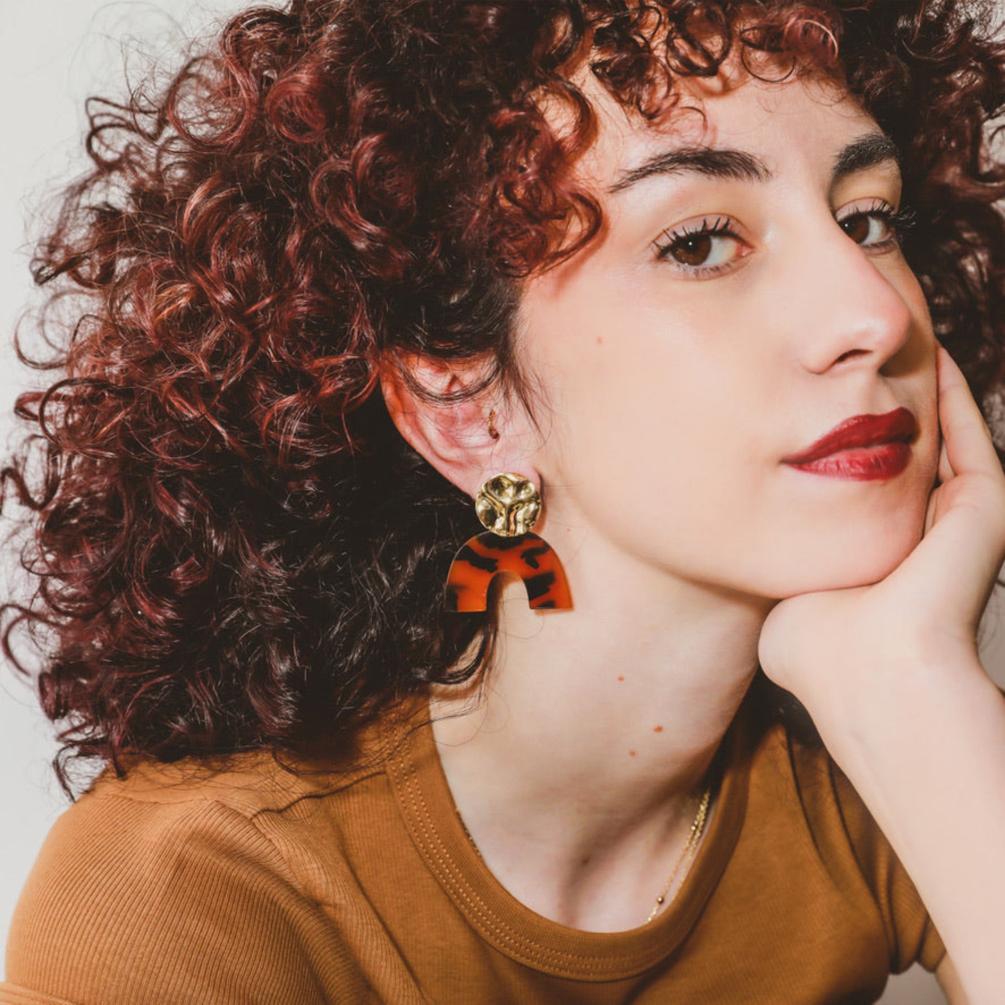 Boucles Romane fauve