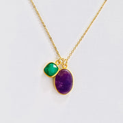 Collier Gaspard violet