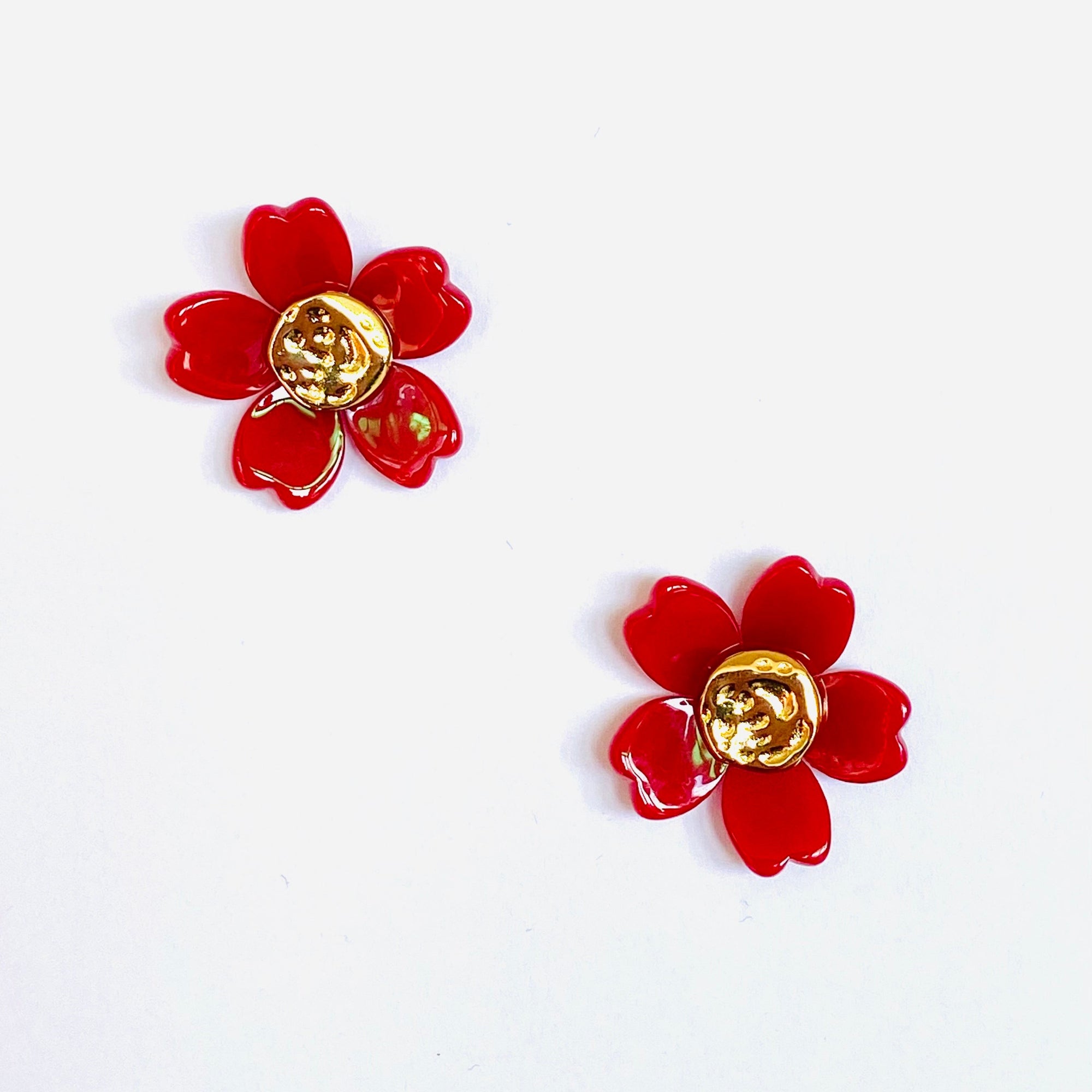 Boucles Flora rouge
