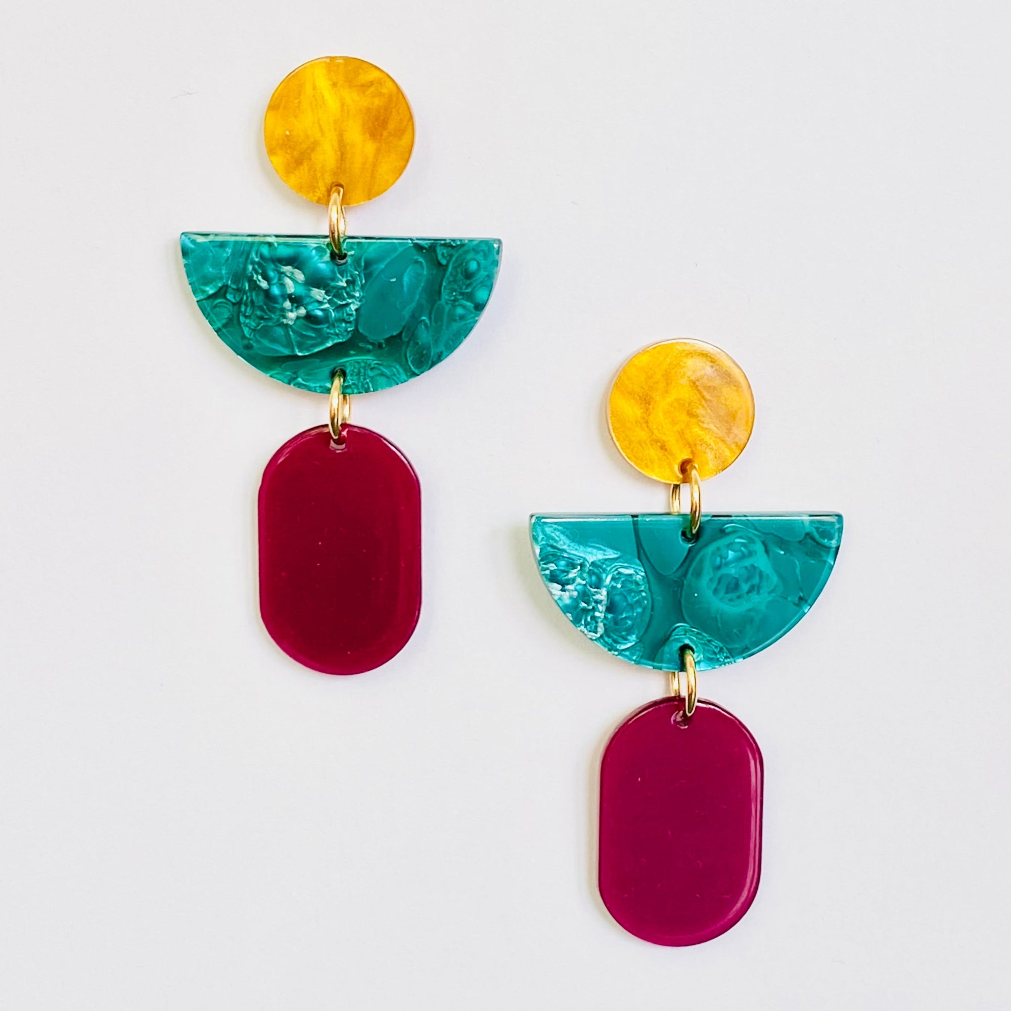 Boucles Soline fuschia