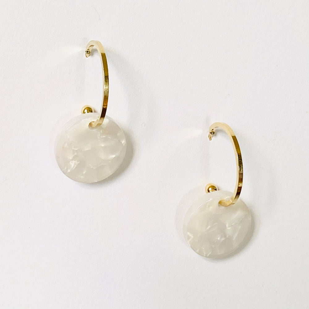 Boucles Léonie nacre