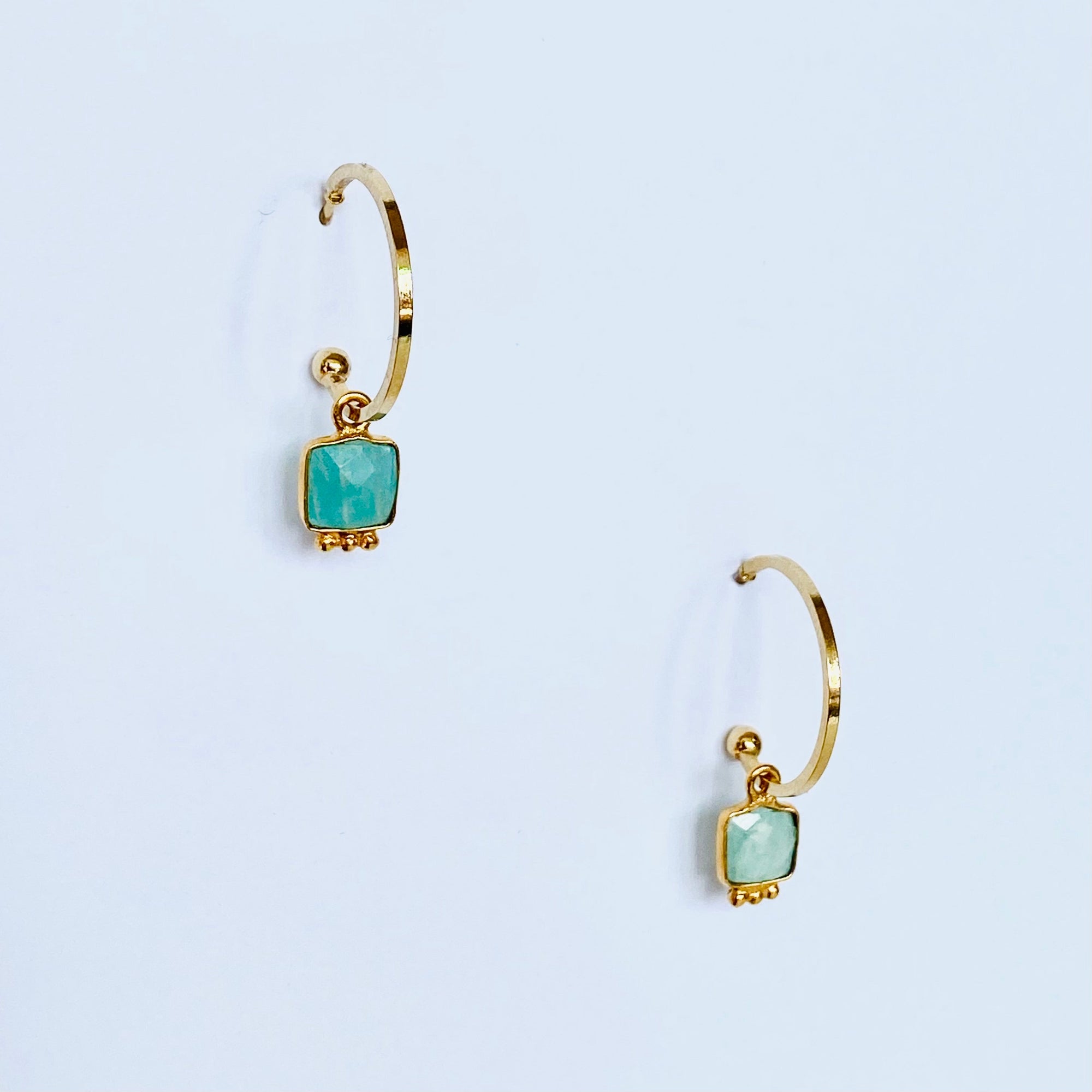 Boucles Norah aqua