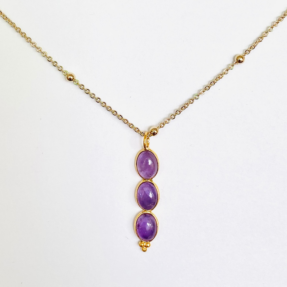 Collier Octave mauve