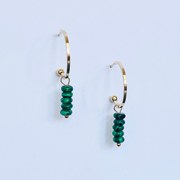 Boucles Garance vertes