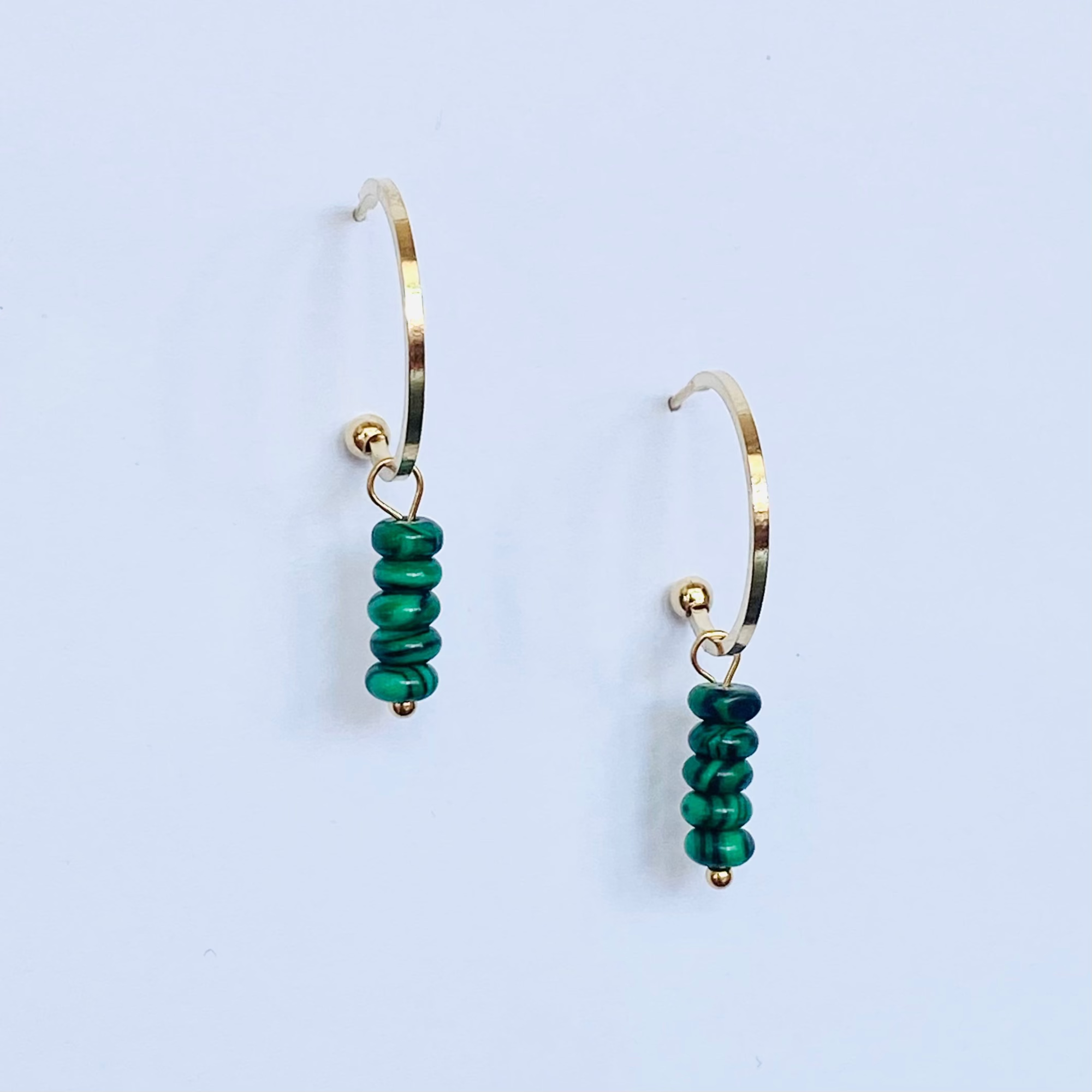 Boucles Garance vertes