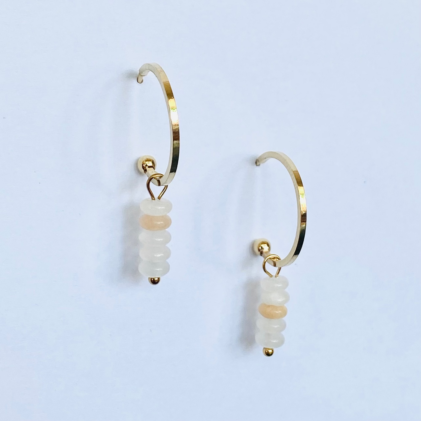 Boucles Garance rose
