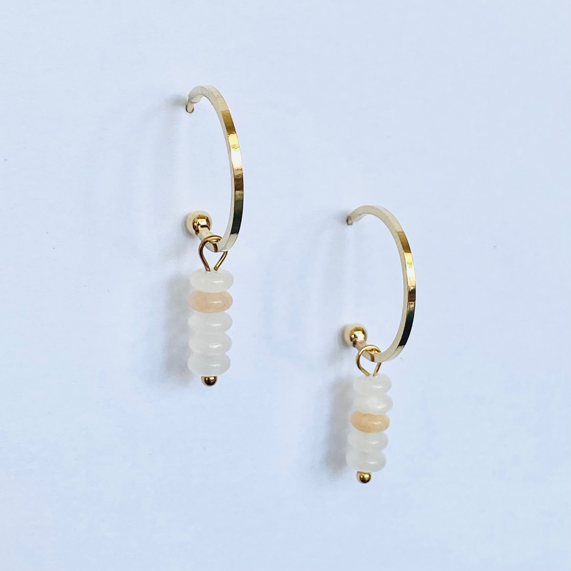 Boucles Garance rose