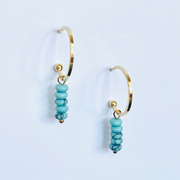 Boucles Garance turquoise