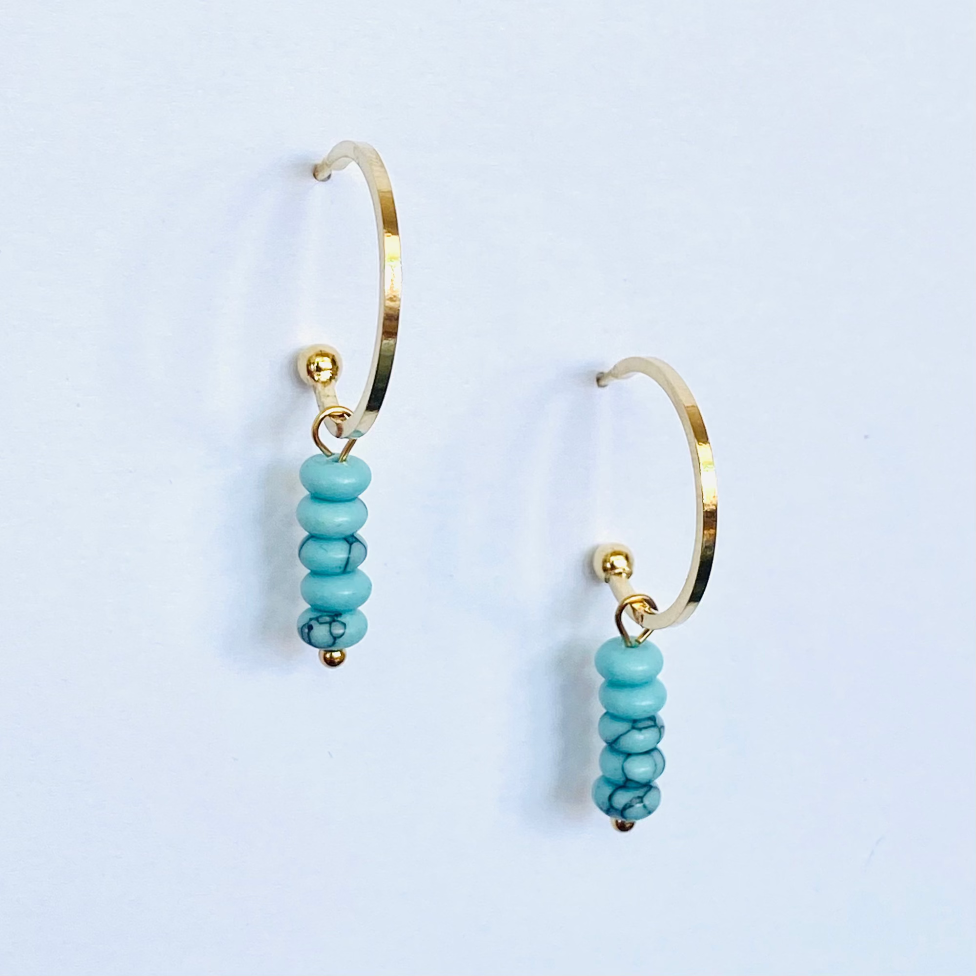 Boucles Garance turquoise