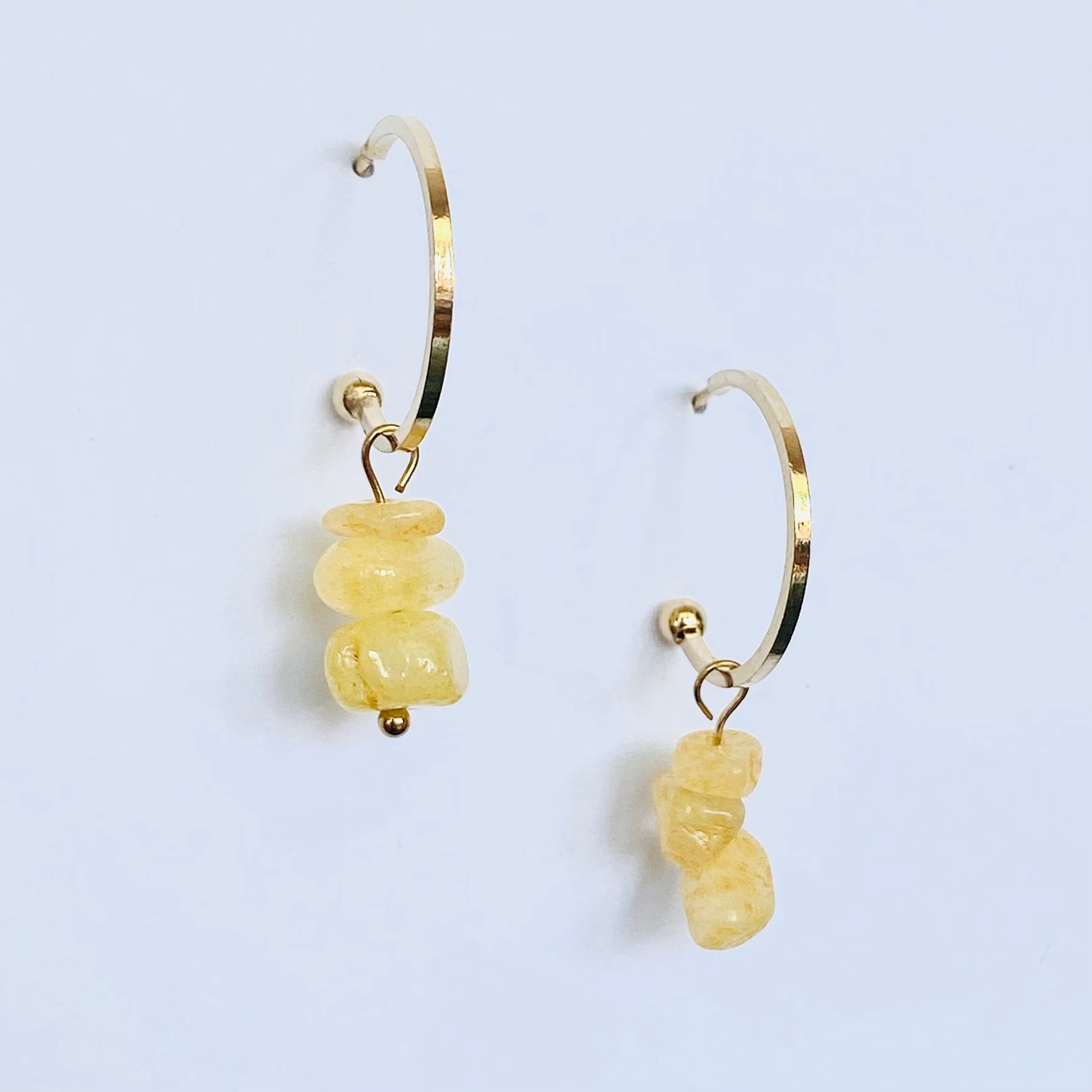 Boucles Elvire jaunes