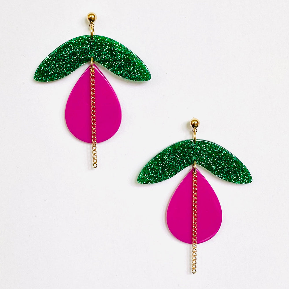 Boucles Joy fushia