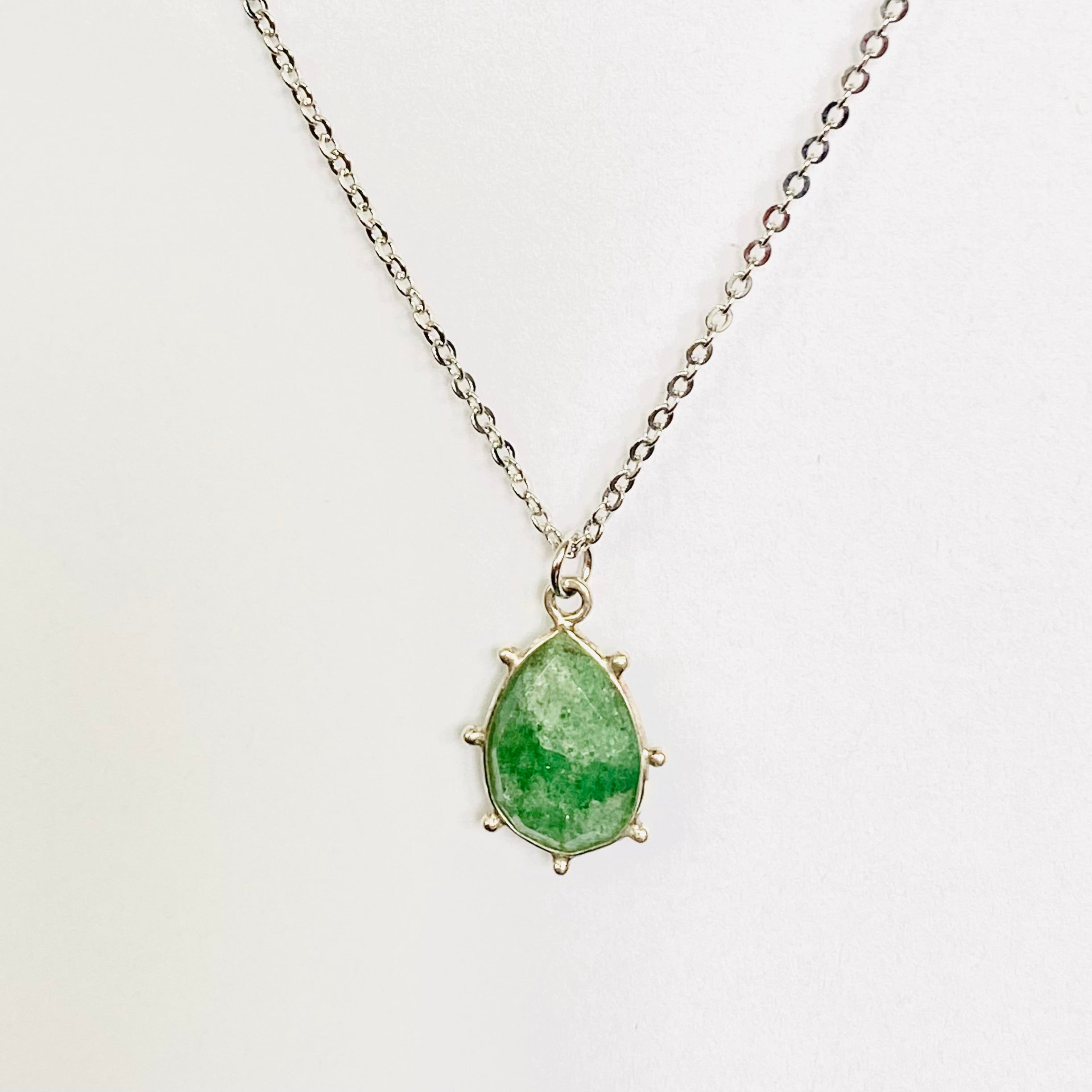 Collier Jonas aqua argent