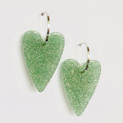 Boucles Lucette aqua argent
