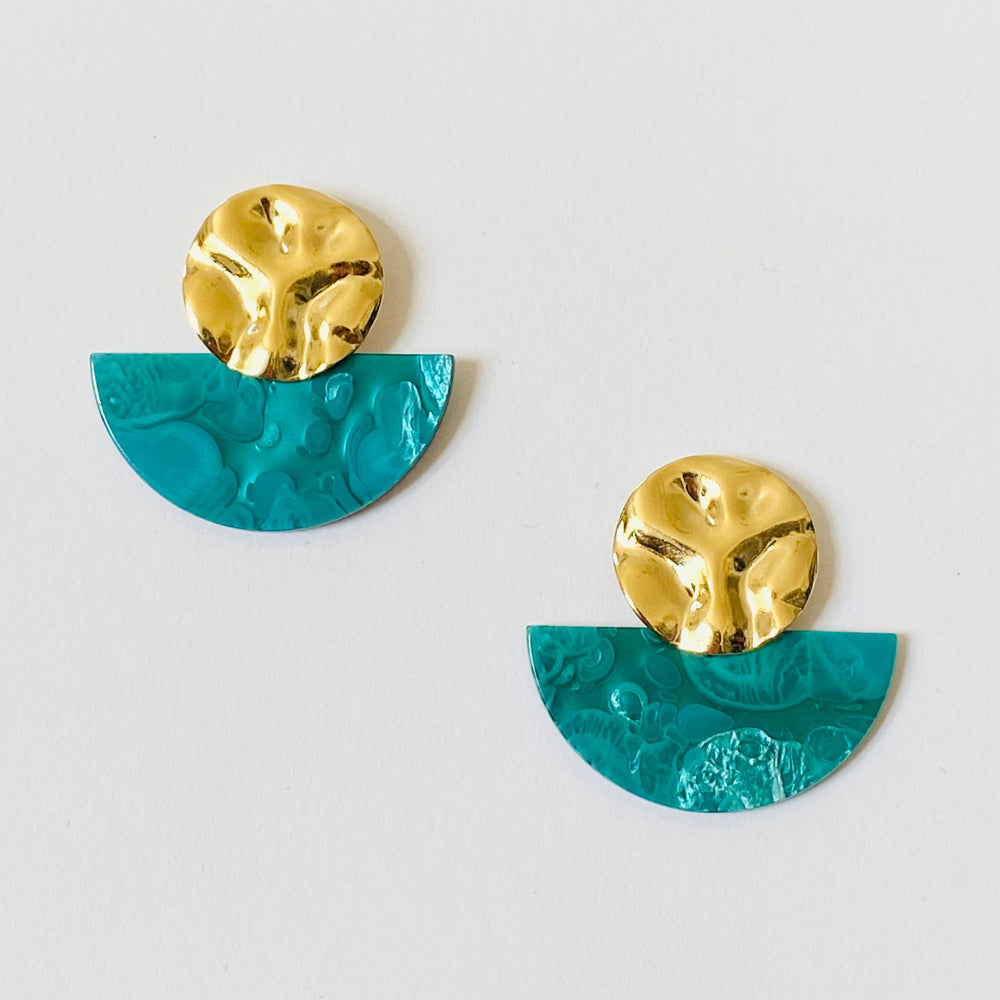 Boucles Pauline émeraude