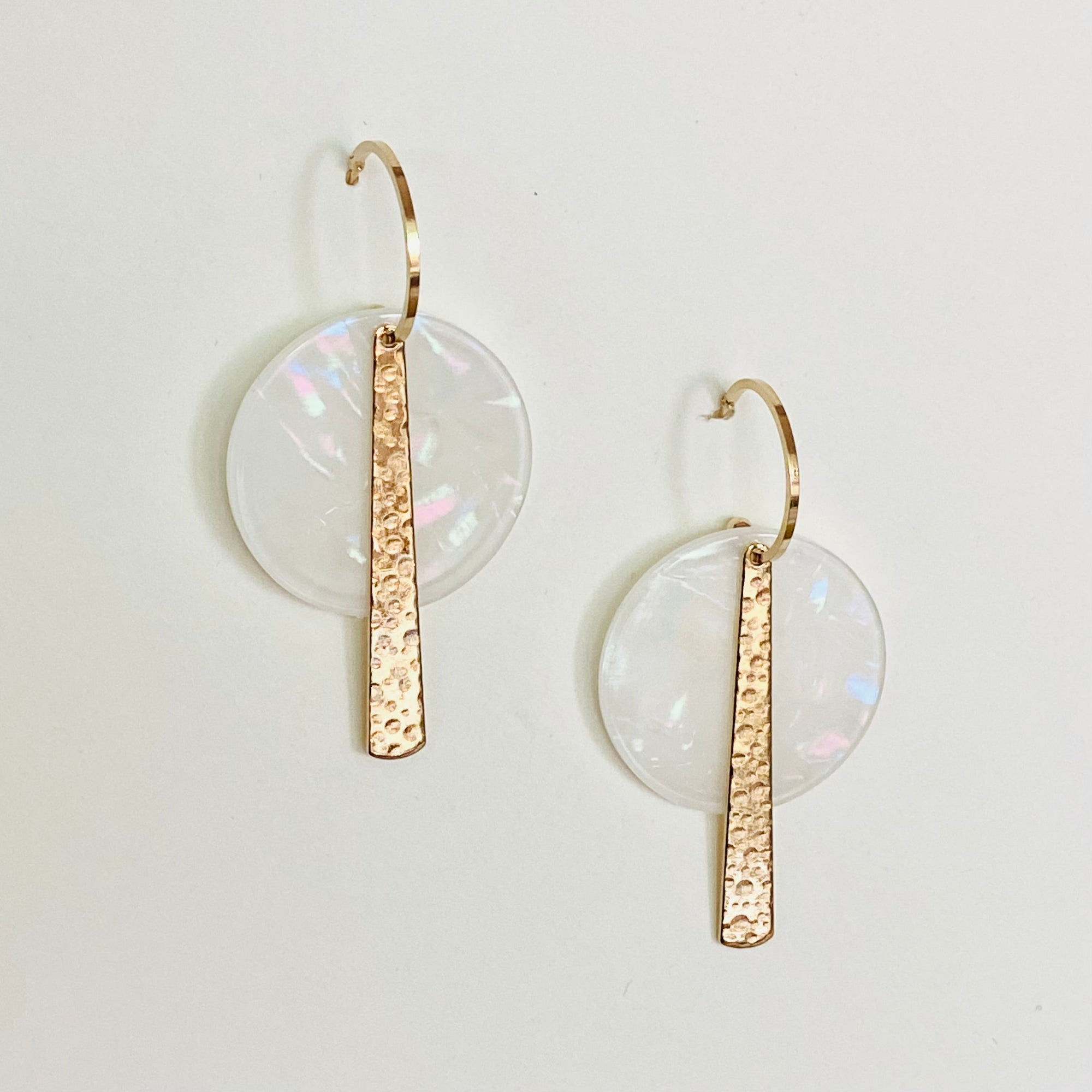 Boucles Nérys nacre