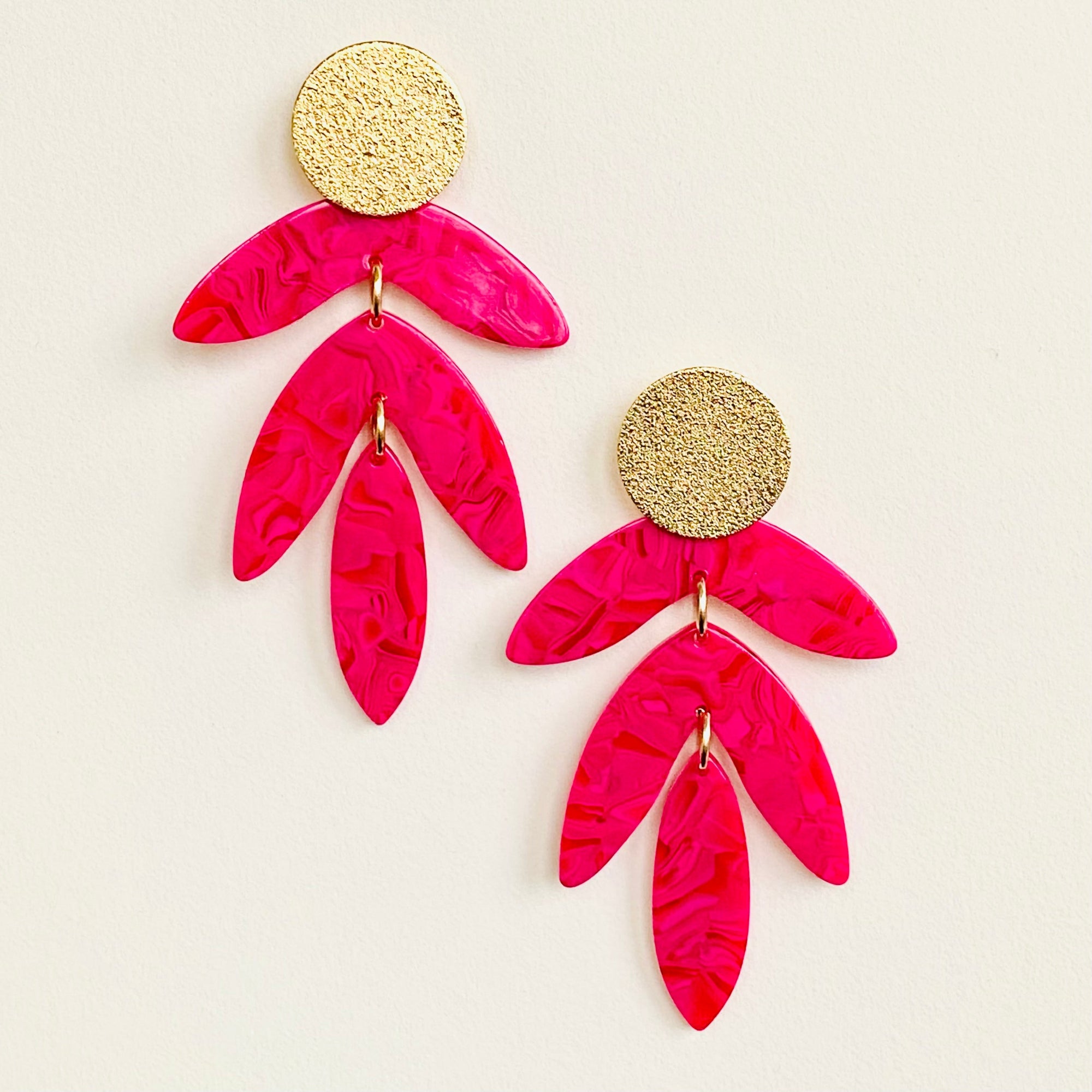 Boucles Maellys rouge
