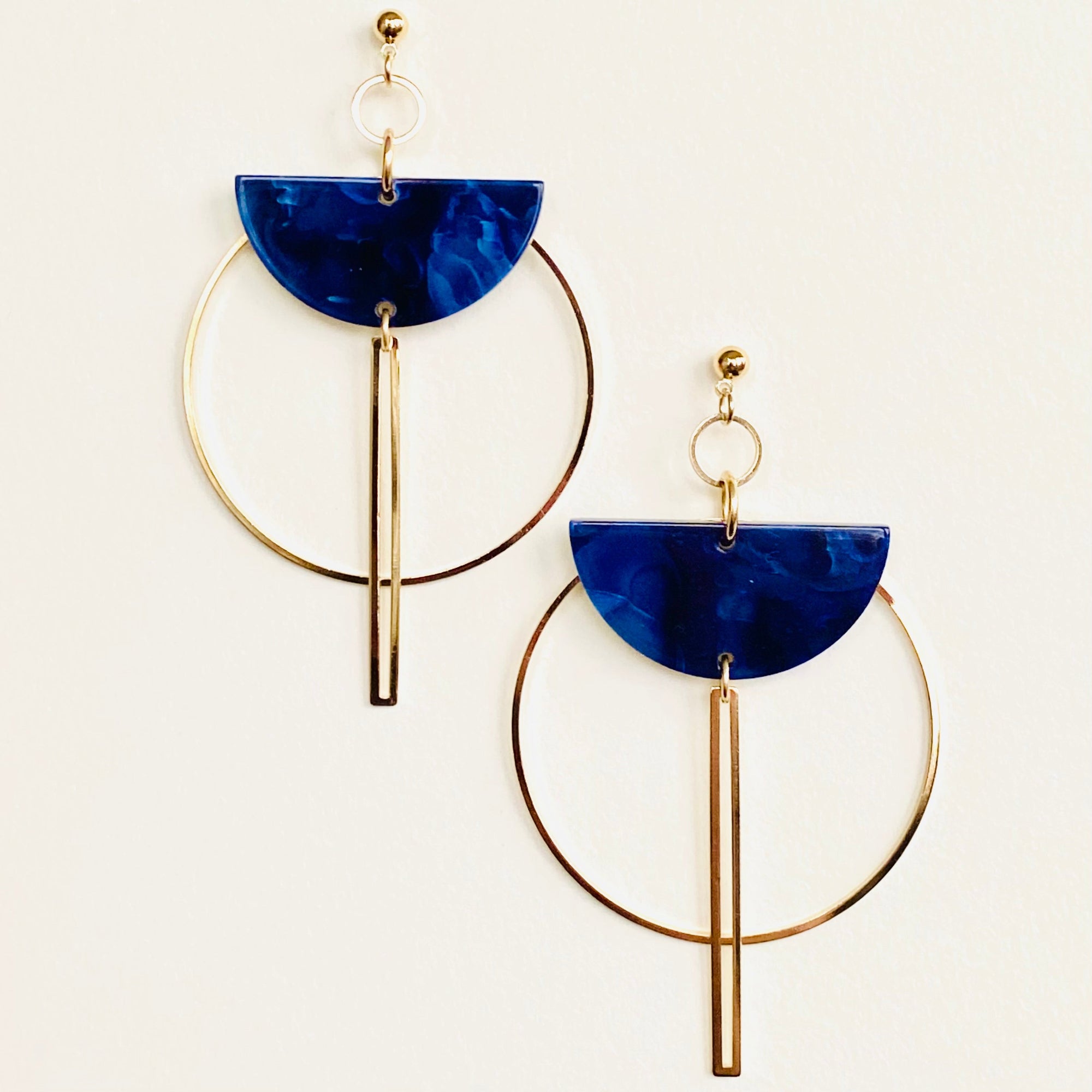 Boucles Lucie bleu