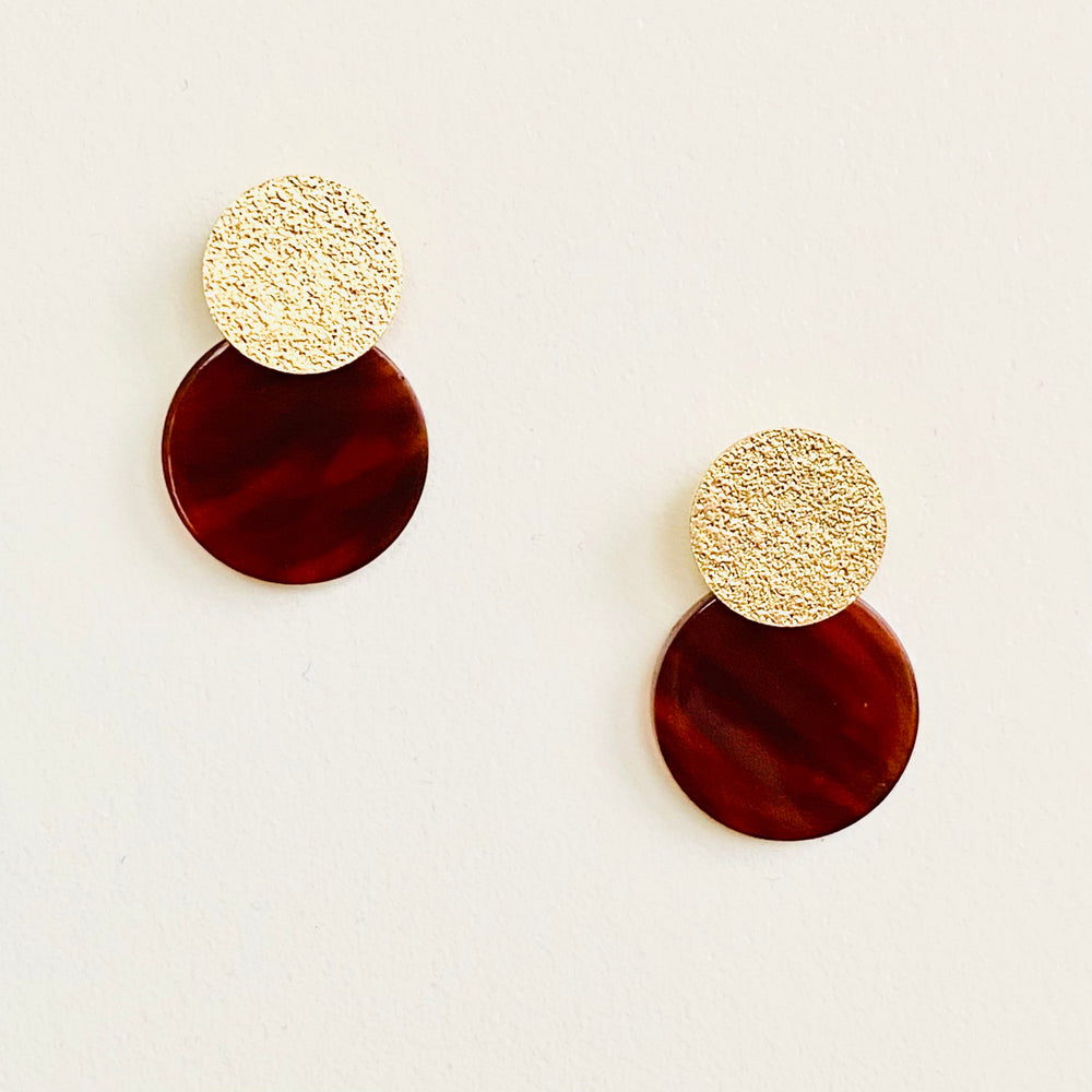 Boucles Estelle rouge
