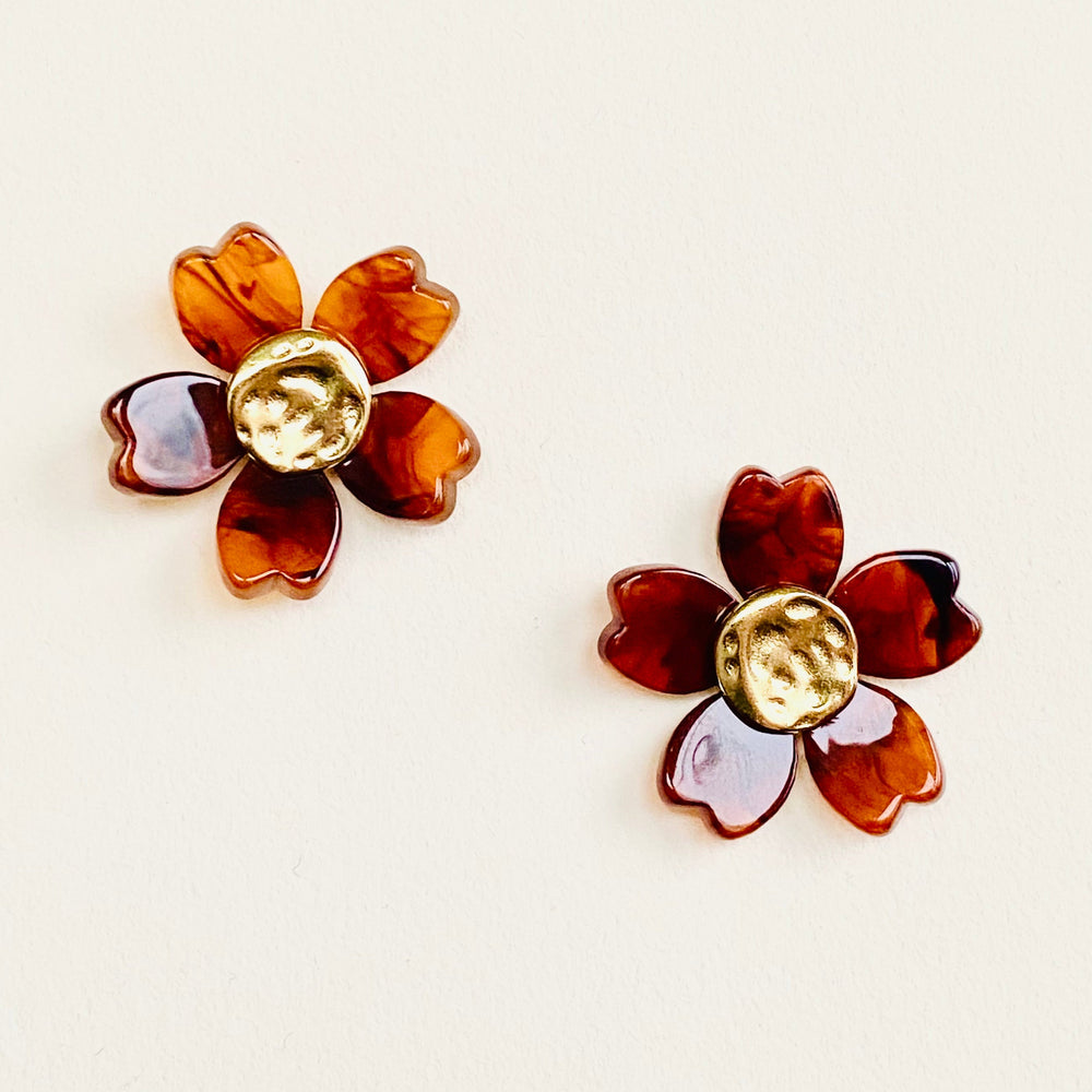 Boucles Flora orange