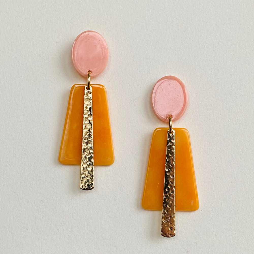 Boucles Lilou orange