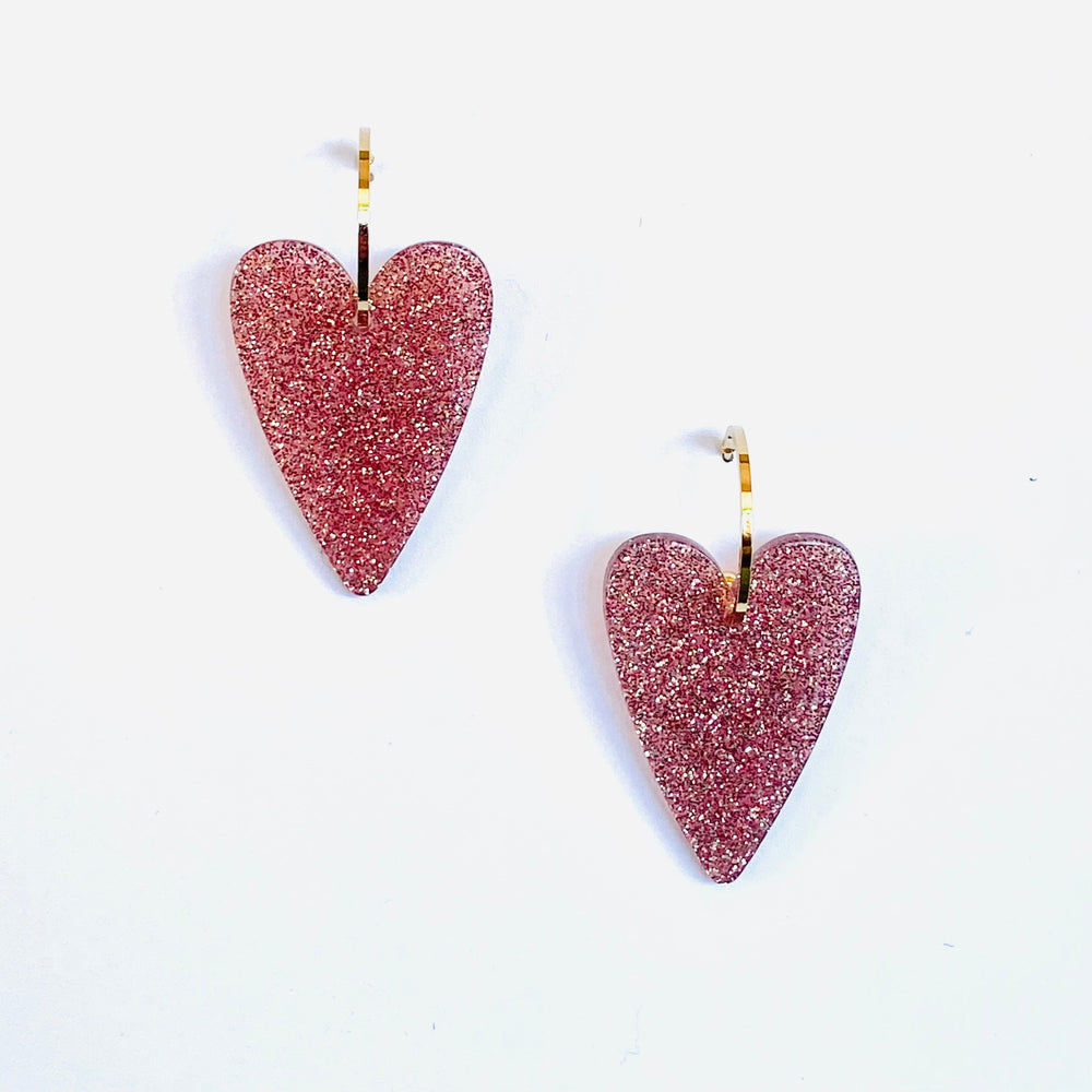 Boucles Lucette vieux rose